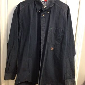 Tommy Hilfiger Navy Casual Button Down Shirt